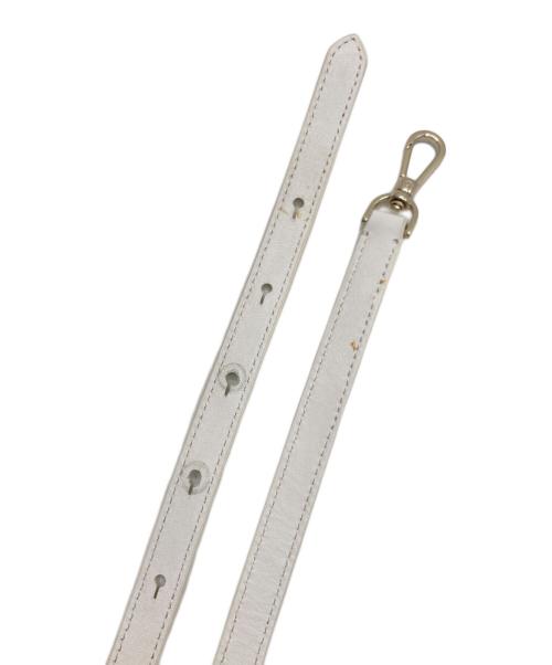 Kate Spade（ケイトスペード）Kate Spade (ケイトスペード) サム キャンバス プランジュ ミディアム サッチェッル 2WAYバッグ ベージュ×ホワイト サイズ:　の古着・服飾アイテム