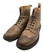 Tricker's×PAUL SMITHトリッカーズ×ポールスミス）の古着「Tricker's × PAUL SMITH ウィングチップブーツ」｜ブラウン