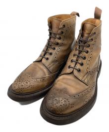 Tricker's×PAUL SMITH（トリッカーズ×ポールスミス）の古着「Tricker's × PAUL SMITH ウィングチップブーツ」｜ブラウン