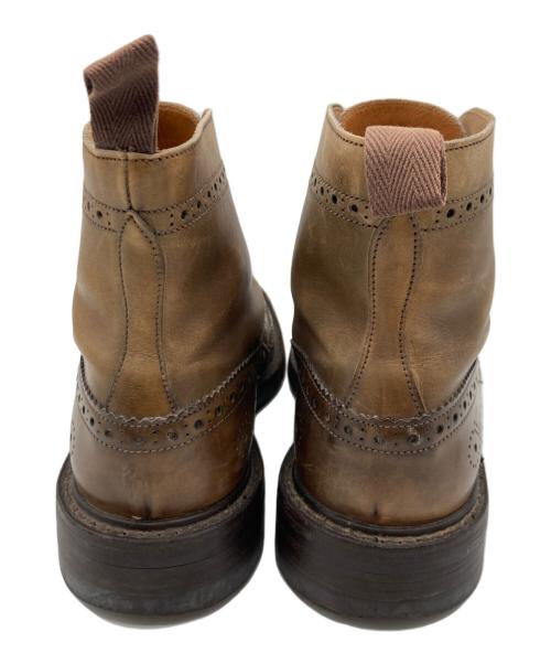 Tricker's（トリッカーズ）Tricker's (トリッカーズ) PAUL SMITH (ポールスミス) Tricker's × PAUL SMITH ウィングチップブーツ ブラウン サイズ:3 5/8の古着・服飾アイテム