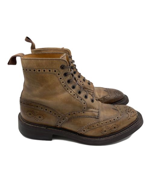Tricker's（トリッカーズ）Tricker's (トリッカーズ) PAUL SMITH (ポールスミス) Tricker's × PAUL SMITH ウィングチップブーツ ブラウン サイズ:3 5/8の古着・服飾アイテム