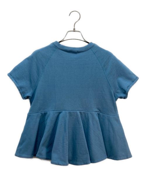 YORI（ヨリ）YORI (ヨリ) ドライコンパクト裏毛フレアTee ブルー サイズ:38の古着・服飾アイテム
