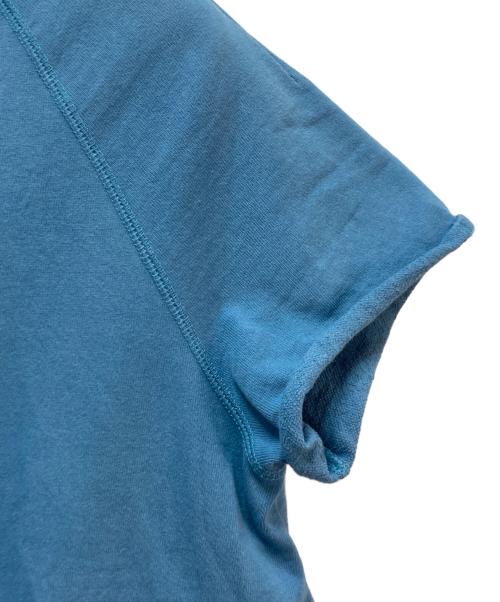 YORI（ヨリ）YORI (ヨリ) ドライコンパクト裏毛フレアTee ブルー サイズ:38の古着・服飾アイテム