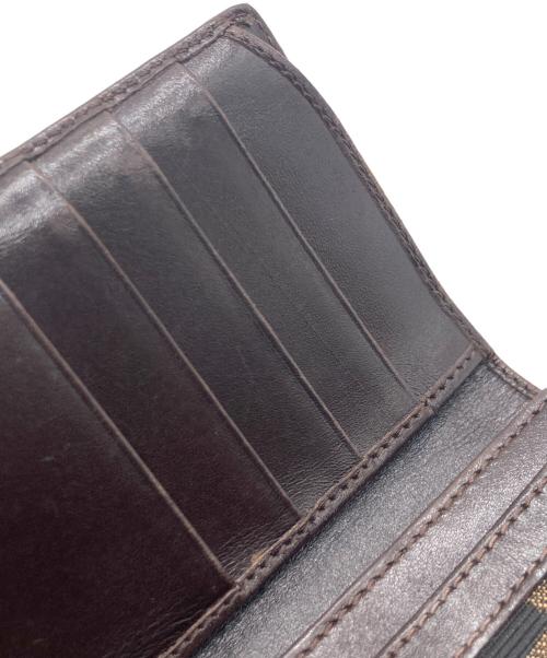 FENDI（フェンディ）FENDI (フェンディ) FENDI ズッカ 2つ折り財布 カーキ×ブラウンの古着・服飾アイテム