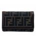 FENDI（フェンディ）の古着「FENDI ズッカ 2つ折り財布」｜カーキ×ブラウン