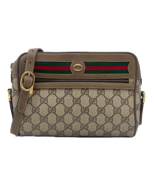 GUCCI（グッチ）GUCCI (グッチ) オールドグッチ シェリーライン ショルダーバッグ ブラウンの古着・服飾アイテム