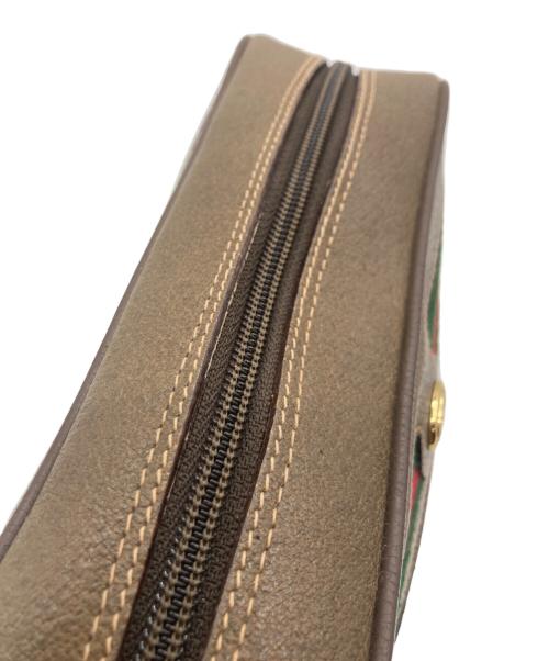 GUCCI（グッチ）GUCCI (グッチ) オールドグッチ シェリーライン ショルダーバッグ ブラウンの古着・服飾アイテム