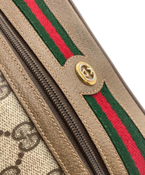 GUCCI（グッチ）GUCCI (グッチ) オールドグッチ シェリーライン ショルダーバッグ ブラウンの古着・服飾アイテム