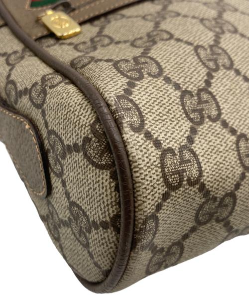 GUCCI（グッチ）GUCCI (グッチ) オールドグッチ シェリーライン ショルダーバッグ ブラウンの古着・服飾アイテム