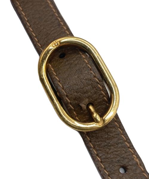 GUCCI（グッチ）GUCCI (グッチ) オールドグッチ シェリーライン ショルダーバッグ ブラウンの古着・服飾アイテム