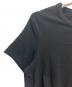 中古・古着 YOKO CHAN (ヨーコチャン) 異素材切替 ペプラムTシャツ ブラック サイズ:38：6000円
