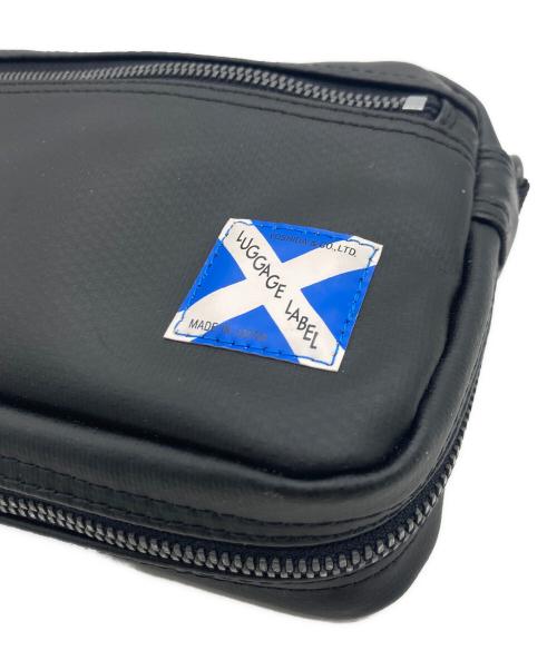 LUGGAGE LABEL（ラゲッジ レーベル）LUGGAGE LABEL (ラゲッジ レーベル) LUGGAGE LABEL / NEW LINER POUCH(L) ブラック×ブルーの古着・服飾アイテム