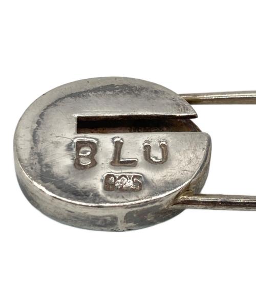 BLU（ブルー）BLU (ブルー) ターコイズ 安全ピン型 ブローチの古着・服飾アイテム