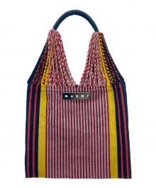 MARNI（マルニ）の古着「MARNI MARKET ハンモックトートバッグ」｜レッド×ネイビー