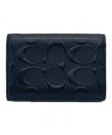 COACH（コーチ）の古着「COACH シグネチャー カードケース」｜ブラック