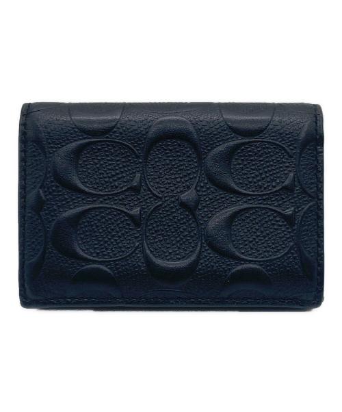 COACH（コーチ）COACH (コーチ) COACH シグネチャー カードケース ブラックの古着・服飾アイテム