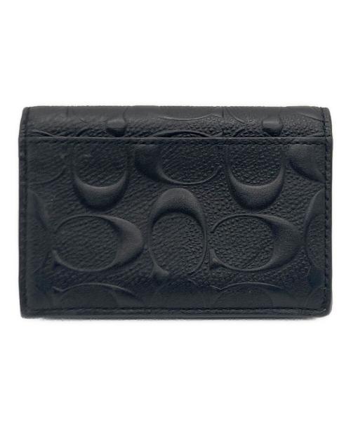 COACH（コーチ）COACH (コーチ) COACH シグネチャー カードケース ブラックの古着・服飾アイテム