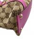 中古・古着 GUCCI (グッチ) アビー ハンドバッグ ブラウン×ピンク：45000円
