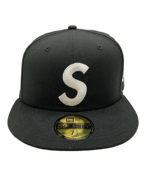 New Era（ニューエラ）New Era (ニューエラ) Supreme (シュプリーム) キャップ ブラック サイズ:7 1/2 　59.6cmの古着・服飾アイテム
