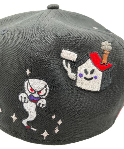 New Era（ニューエラ）New Era (ニューエラ) Supreme (シュプリーム) キャップ ブラック サイズ:7 1/2 　59.6cmの古着・服飾アイテム