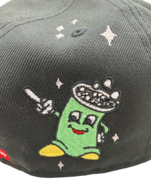 New Era（ニューエラ）New Era (ニューエラ) Supreme (シュプリーム) キャップ ブラック サイズ:7 1/2 　59.6cmの古着・服飾アイテム