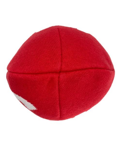 SUPREME（シュプリーム）SUPREME (シュプリーム) Supreme Big Logo Beanie レッド×ホワイトの古着・服飾アイテム