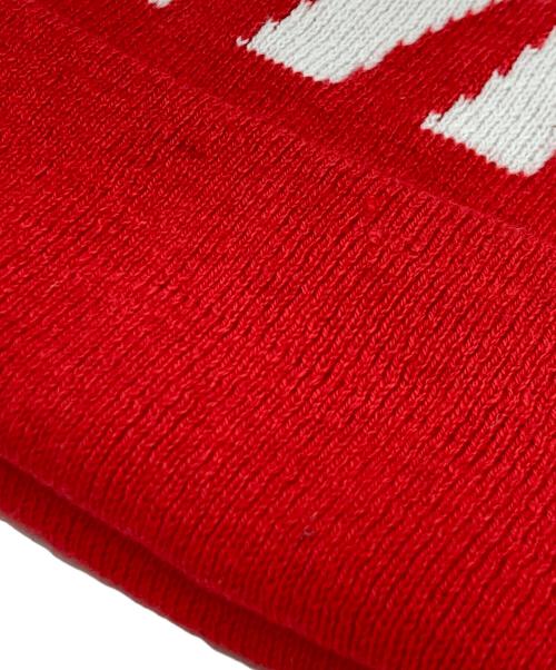 SUPREME（シュプリーム）SUPREME (シュプリーム) Supreme Big Logo Beanie レッド×ホワイトの古着・服飾アイテム