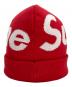 中古・古着 SUPREME (シュプリーム) Supreme Big Logo Beanie レッド×ホワイト：4000円