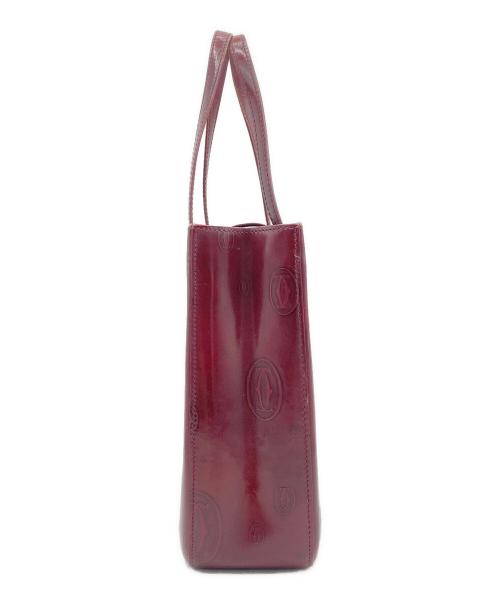 Cartier（カルティエ）Cartier (カルティエ) ハッピーバースデイバッグ ハンドバッグ ワインレッドの古着・服飾アイテム