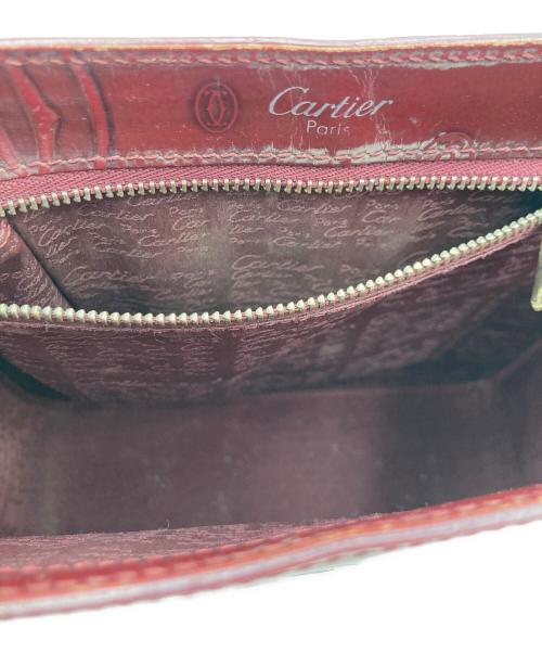 Cartier（カルティエ）Cartier (カルティエ) ハッピーバースデイバッグ ハンドバッグ ワインレッドの古着・服飾アイテム