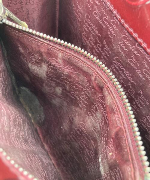 Cartier（カルティエ）Cartier (カルティエ) ハッピーバースデイバッグ ハンドバッグ ワインレッドの古着・服飾アイテム