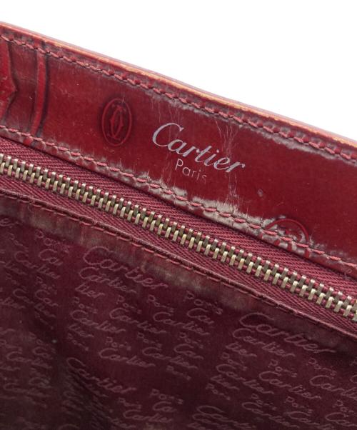 Cartier（カルティエ）Cartier (カルティエ) ハッピーバースデイバッグ ハンドバッグ ワインレッドの古着・服飾アイテム