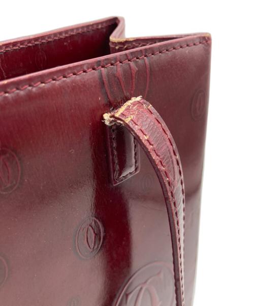 Cartier（カルティエ）Cartier (カルティエ) ハッピーバースデイバッグ ハンドバッグ ワインレッドの古着・服飾アイテム