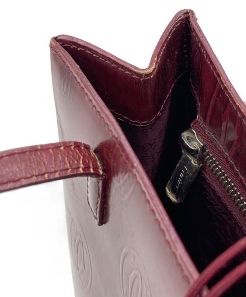Cartier（カルティエ）Cartier (カルティエ) ハッピーバースデイバッグ ハンドバッグ ワインレッドの古着・服飾アイテム