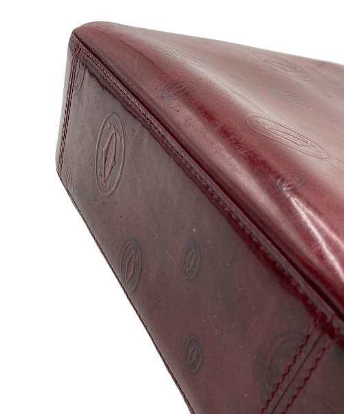 Cartier（カルティエ）Cartier (カルティエ) ハッピーバースデイバッグ ハンドバッグ ワインレッドの古着・服飾アイテム