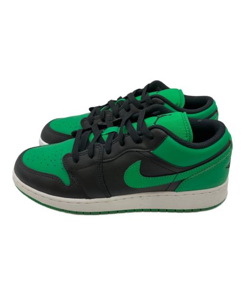 NIKE（ナイキ）NIKE (ナイキ) GS Air Jordan 1 Low グリーン×ブラック サイズ:UK 6の古着・服飾アイテム