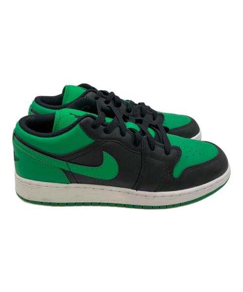 NIKE（ナイキ）NIKE (ナイキ) GS Air Jordan 1 Low グリーン×ブラック サイズ:UK 6の古着・服飾アイテム