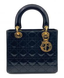 Christian Dior（クリスチャン ディオール）の古着「Lady Dior ミディアム カナージュ ハンドバッグ」｜ブラック