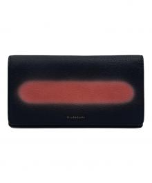 BALENCIAGA（バレンシアガ）の古着「スプレーペイント ジップアラウンド ウォレット」｜ブラック×ピンク