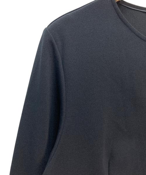 NOLLEY'S（ノーリーズ）NOLLEY'S (ノーリーズ) ウォッシャブルカットジョーゼットサイドタック2WAYブラウス ネイビー サイズ:38の古着・服飾アイテム