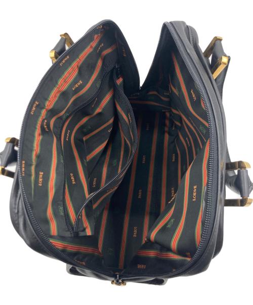 LOEWE（ロエベ）LOEWE (ロエベ) アマソナ32 ハンドバッグ ブラックの古着・服飾アイテム