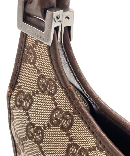 GUCCI（グッチ）GUCCI (グッチ) GGキャンバス ハンドバッグ ブラウンの古着・服飾アイテム
