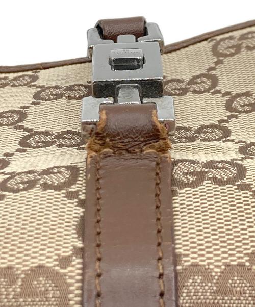 GUCCI（グッチ）GUCCI (グッチ) GGキャンバス ハンドバッグ ブラウンの古着・服飾アイテム