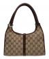 GUCCI (グッチ) GGキャンバス ハンドバッグ ブラウン：15000円