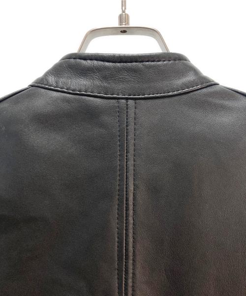 DIESEL（ディーゼル）DIESEL (ディーゼル) ラムレザーシングルライダースジャケット ブラック サイズ:Sの古着・服飾アイテム