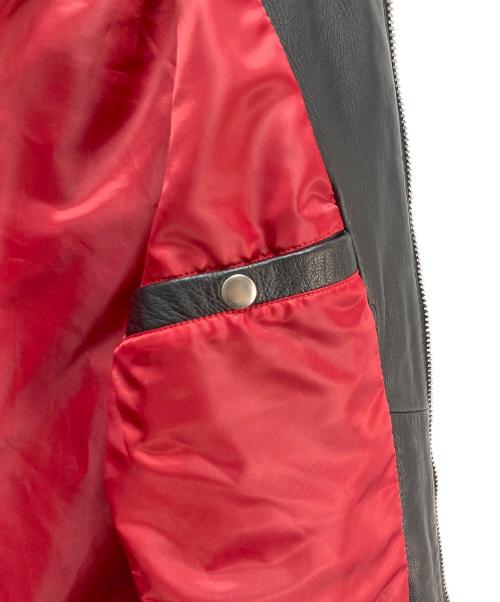 DIESEL（ディーゼル）DIESEL (ディーゼル) ラムレザーシングルライダースジャケット ブラック サイズ:Sの古着・服飾アイテム