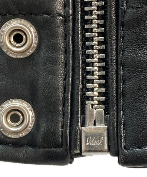 DIESEL（ディーゼル）DIESEL (ディーゼル) ラムレザーシングルライダースジャケット ブラック サイズ:Sの古着・服飾アイテム