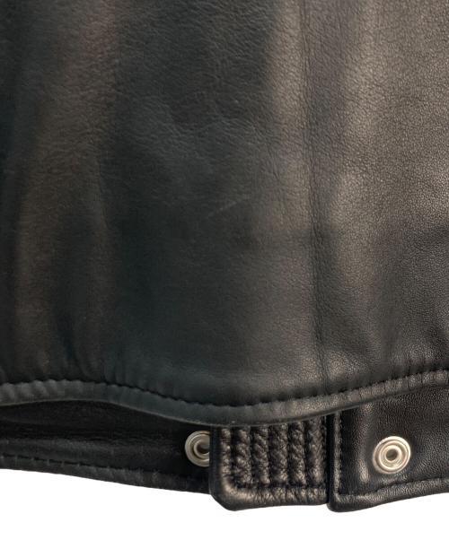 DIESEL（ディーゼル）DIESEL (ディーゼル) ラムレザーシングルライダースジャケット ブラック サイズ:Sの古着・服飾アイテム