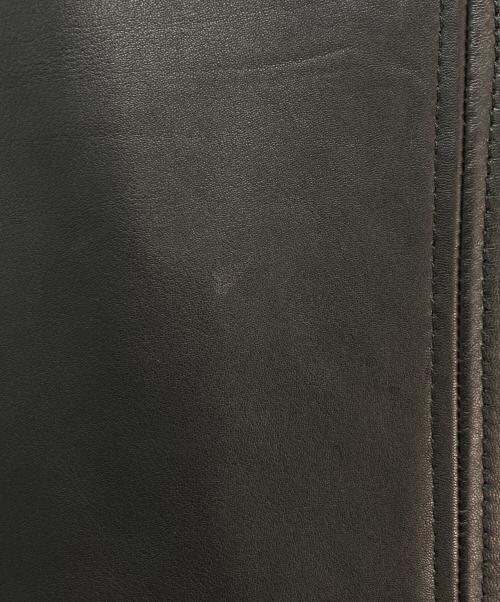 DIESEL（ディーゼル）DIESEL (ディーゼル) ラムレザーシングルライダースジャケット ブラック サイズ:Sの古着・服飾アイテム