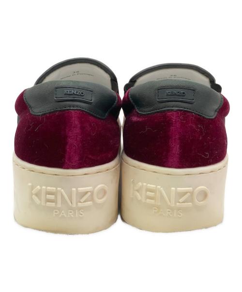 KENZO（ケンゾー）KENZO (ケンゾー) スリッポン レッド サイズ:23の古着・服飾アイテム
